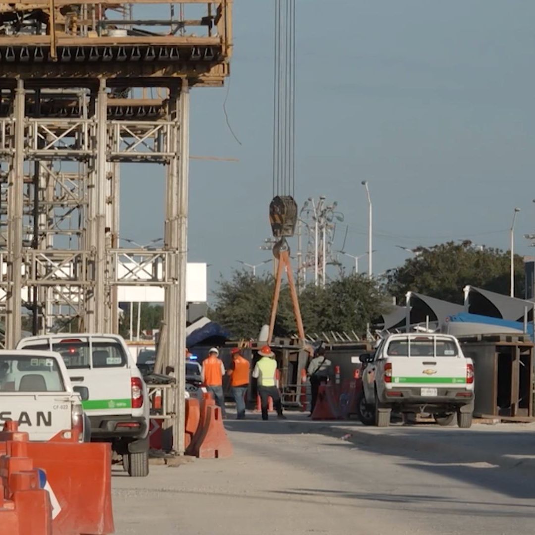 Obras de construcción de la Línea 6 del Metro de Monterrey