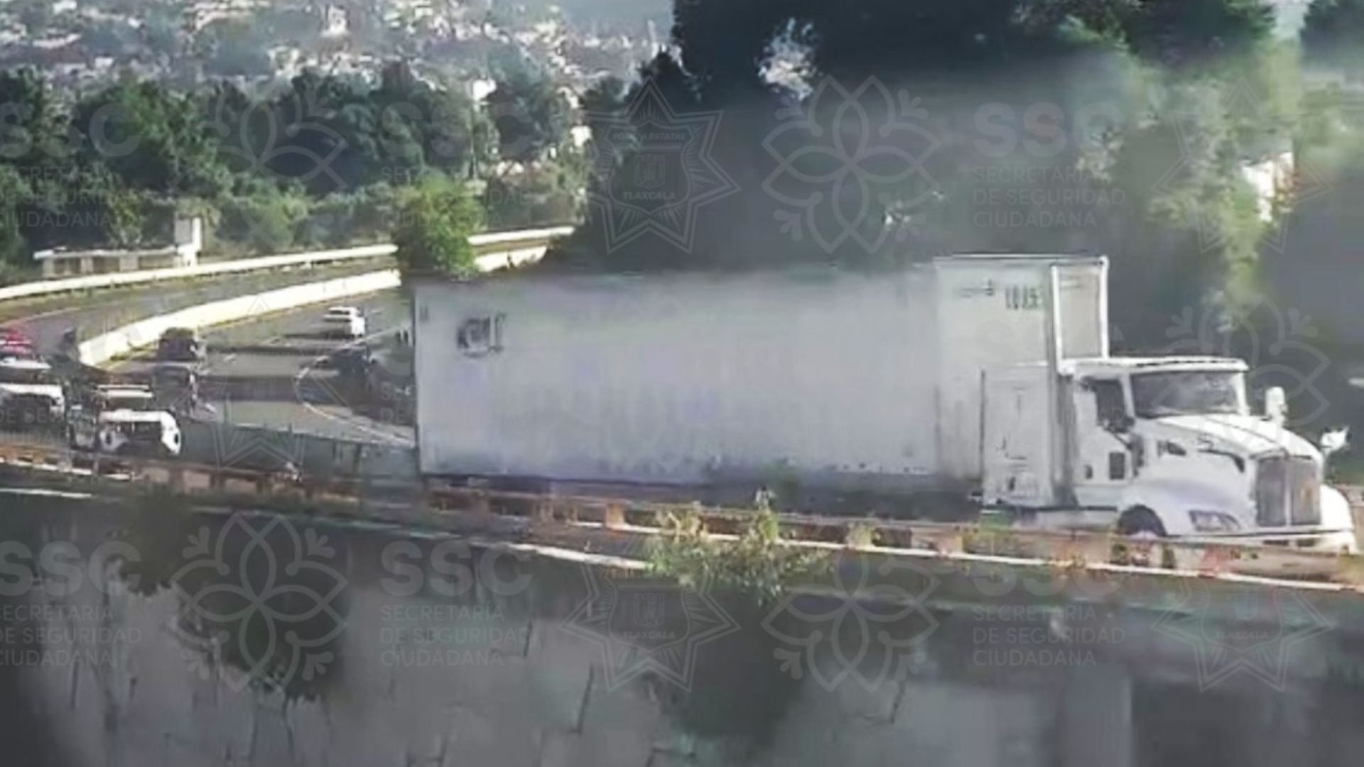 Policía Herido Bala Persecución Tráiler Robado Libramiento Chiautempan Tlaxcala Hidalgo