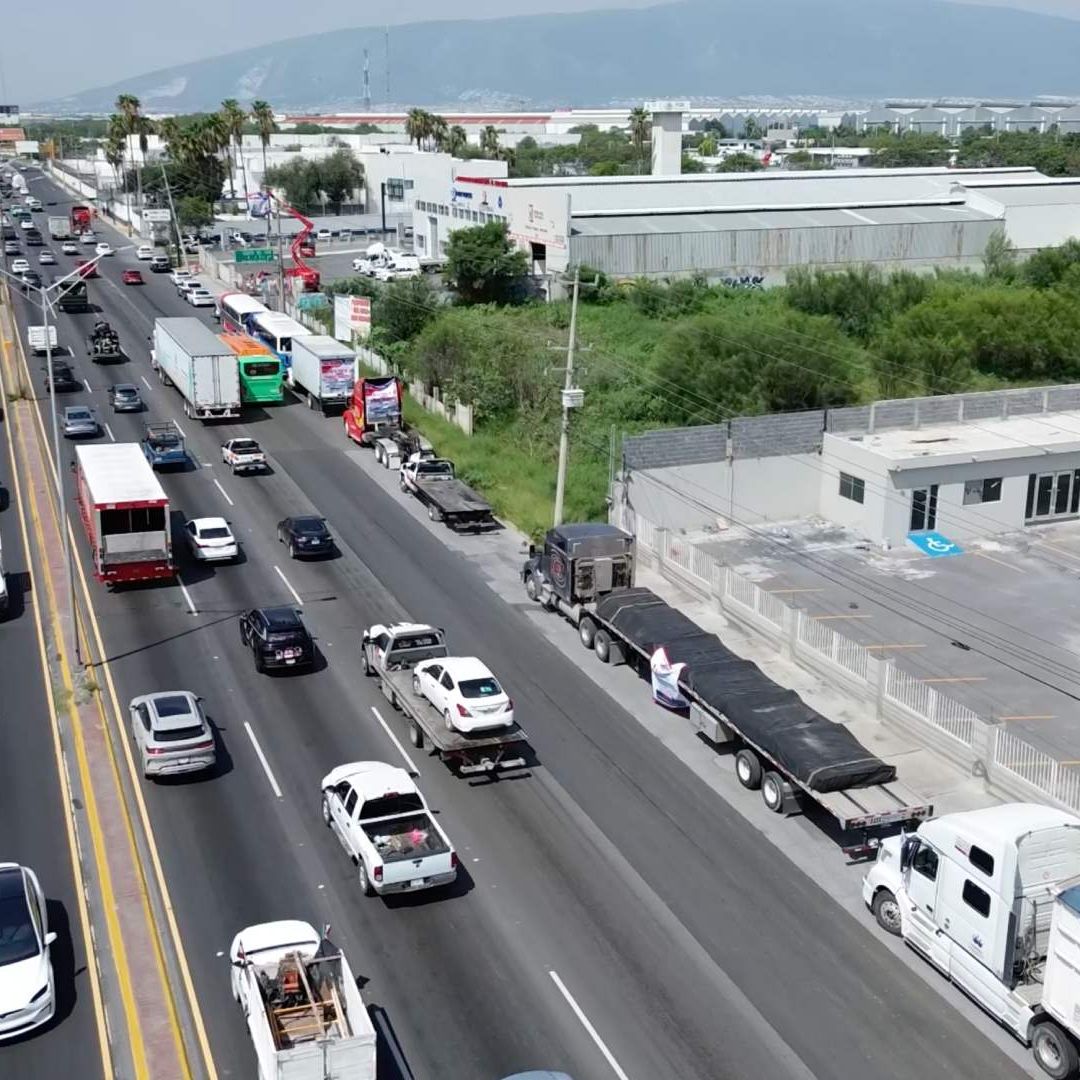 Protesta transportistas Nuevo León