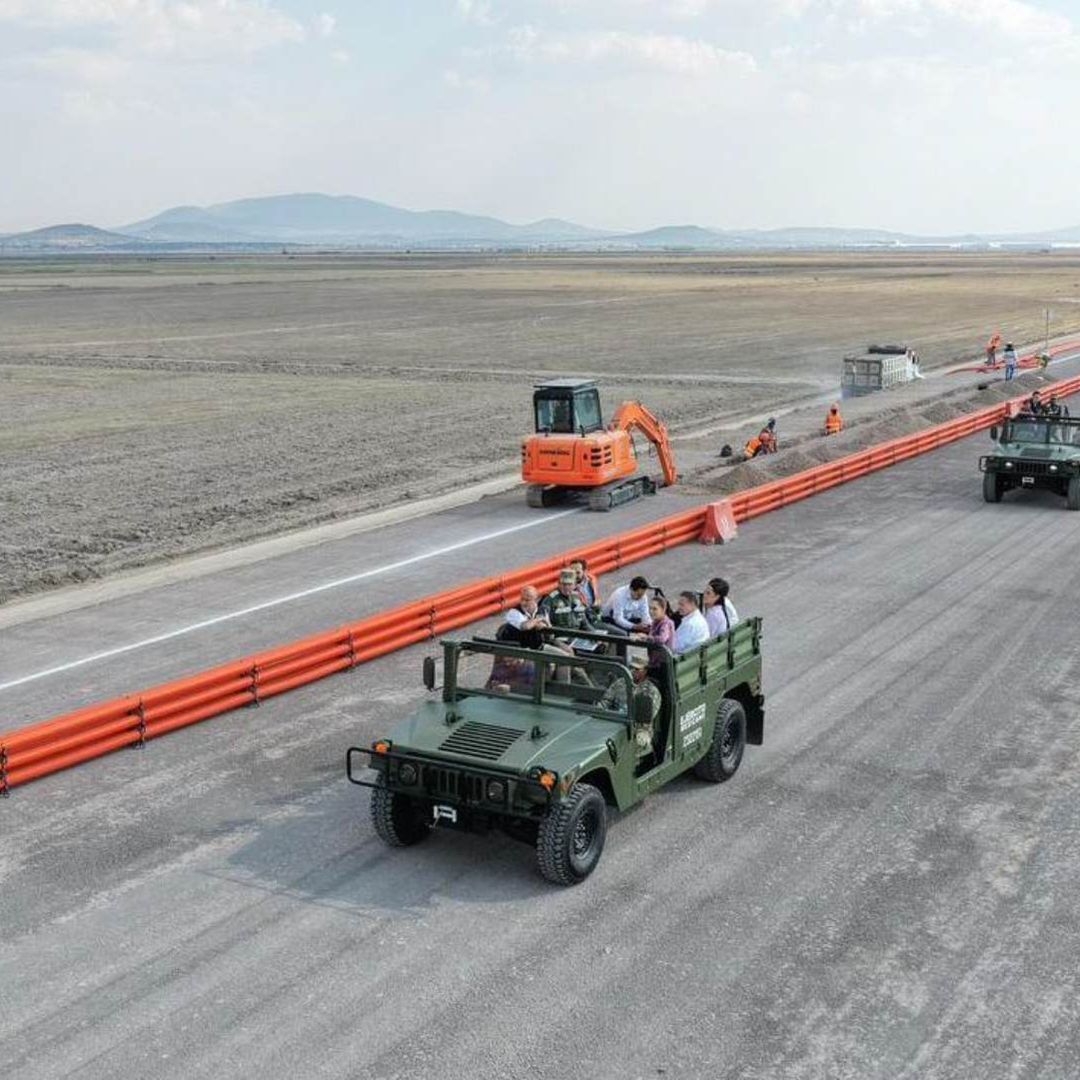 Recorrido de supervisión de la presidenta Claudia Sheinbum a las obras del tren CDMX-Pachuca en abril 2026. Foto: Cuartoscuro | Archivo