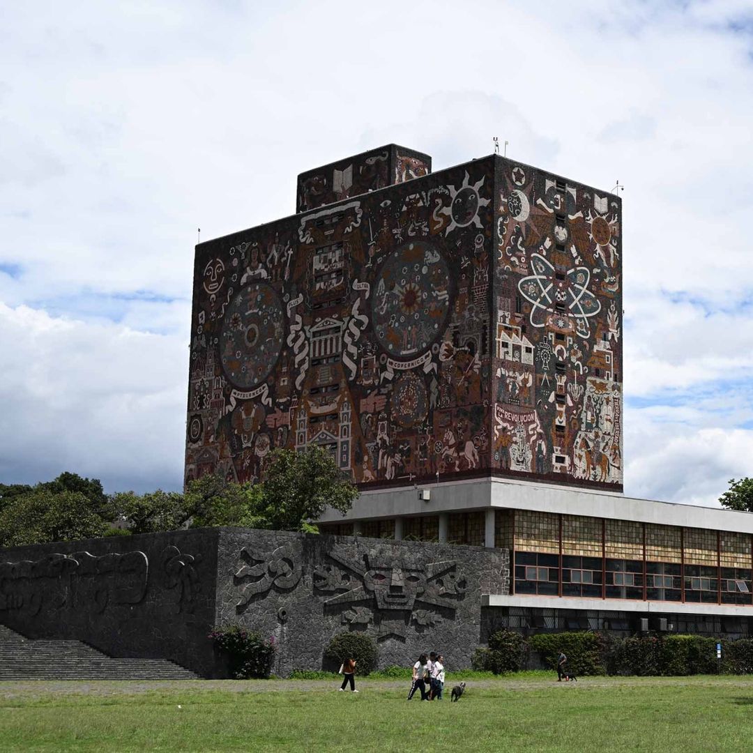 Biblioteca central de la UNAM, en Ciudad Universitaria