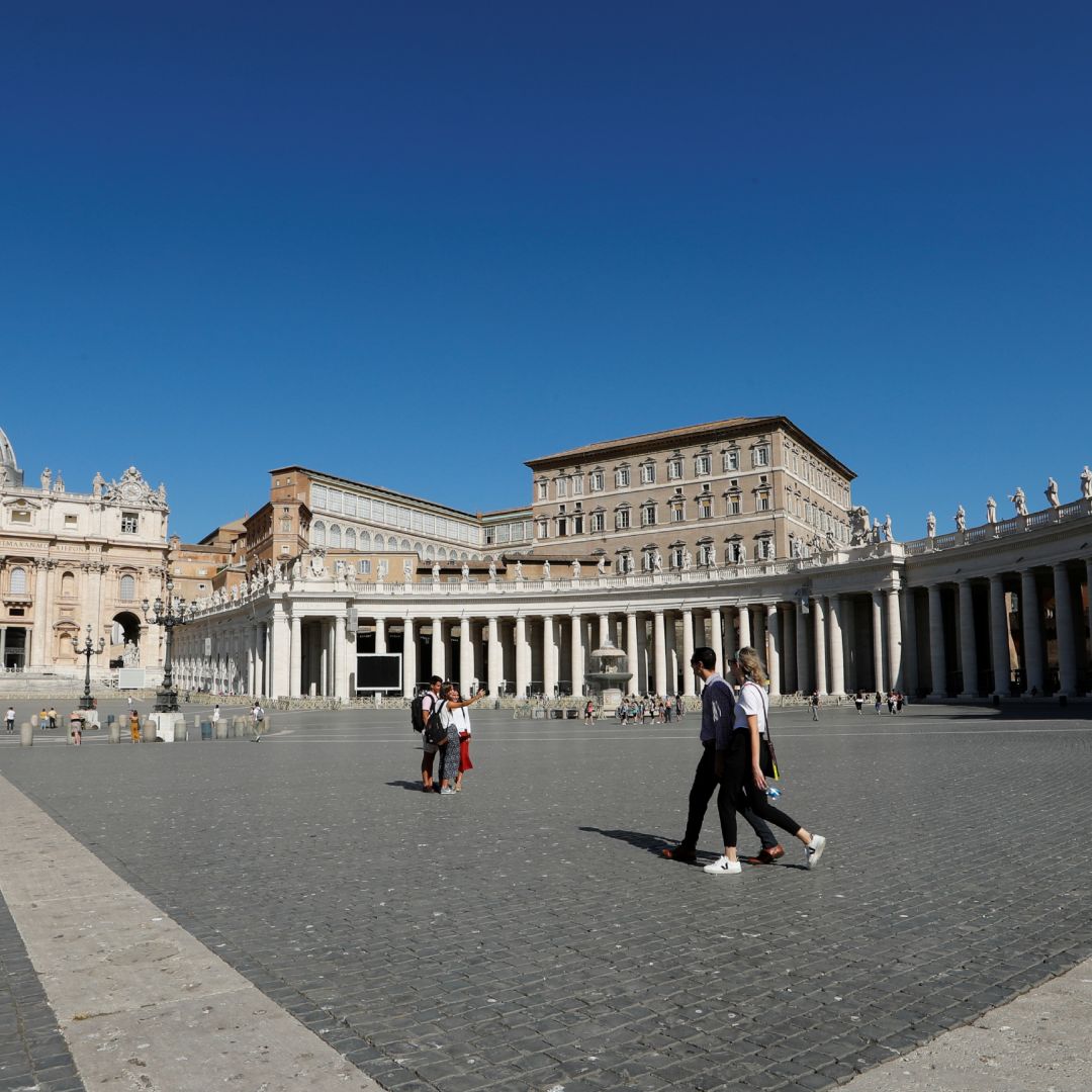 Vista general de la Plaza de San Pedro, en el Vaticano