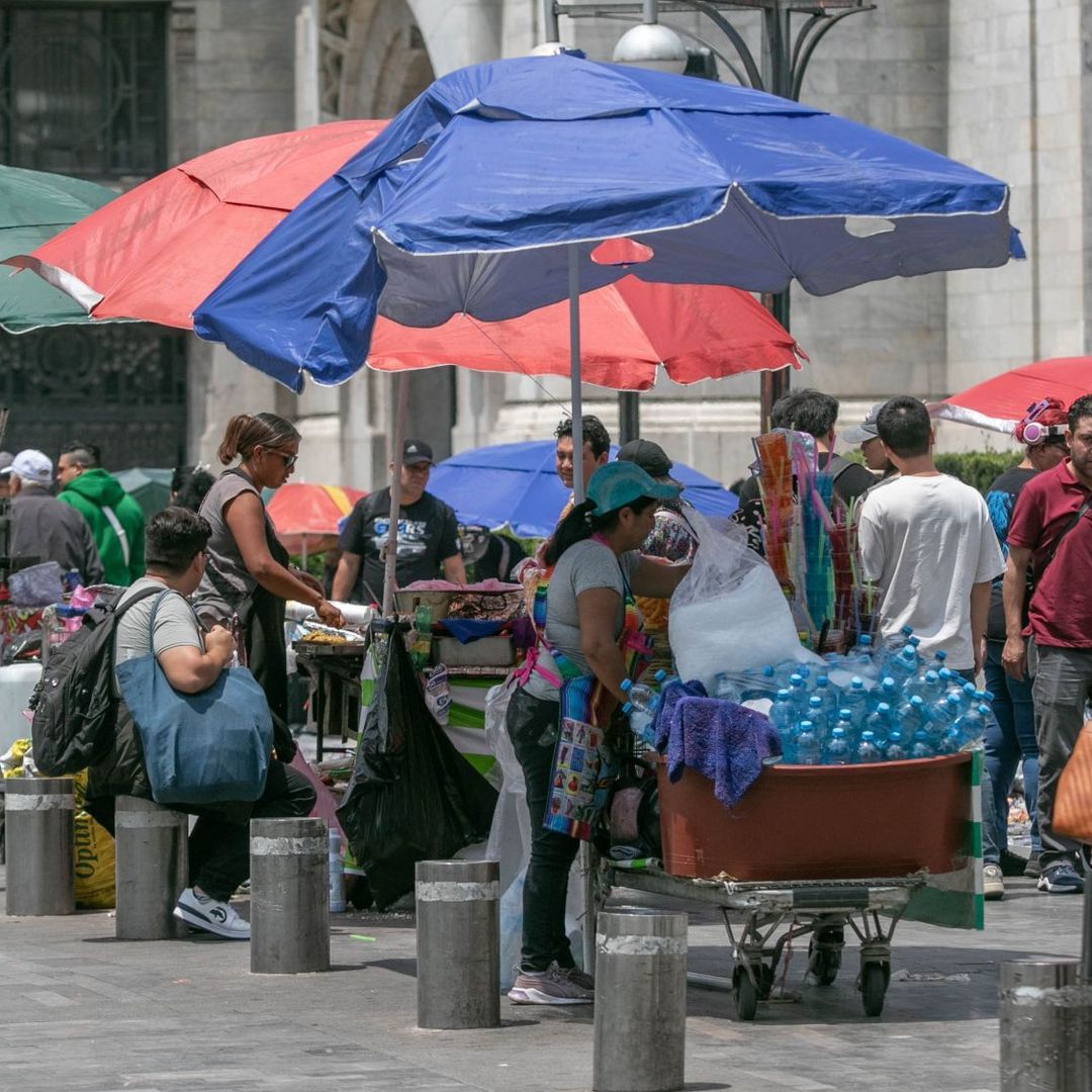 Vendedores ambulantes en la zona centro de la Ciudad de México.