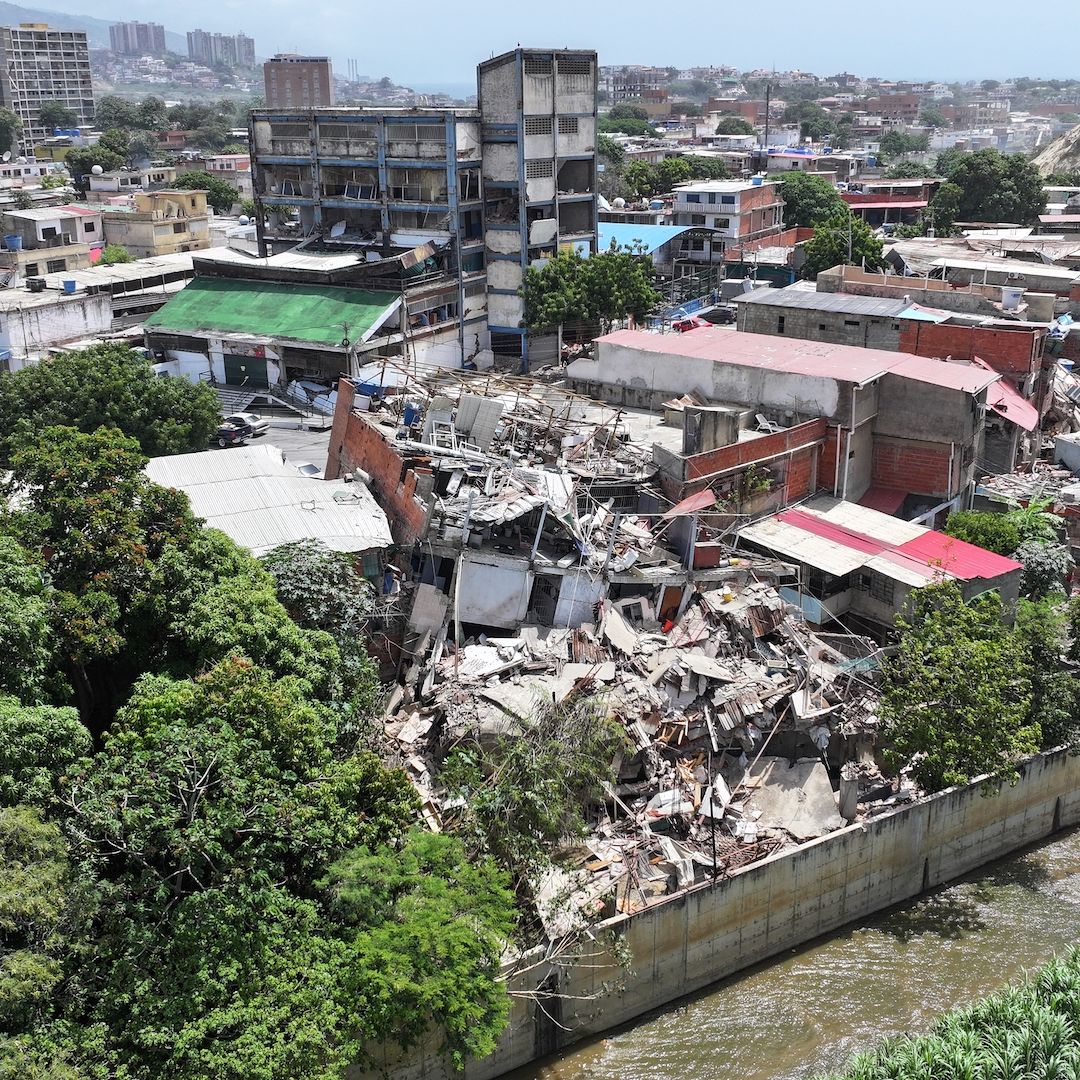 Edificios colapsados en Venezuela