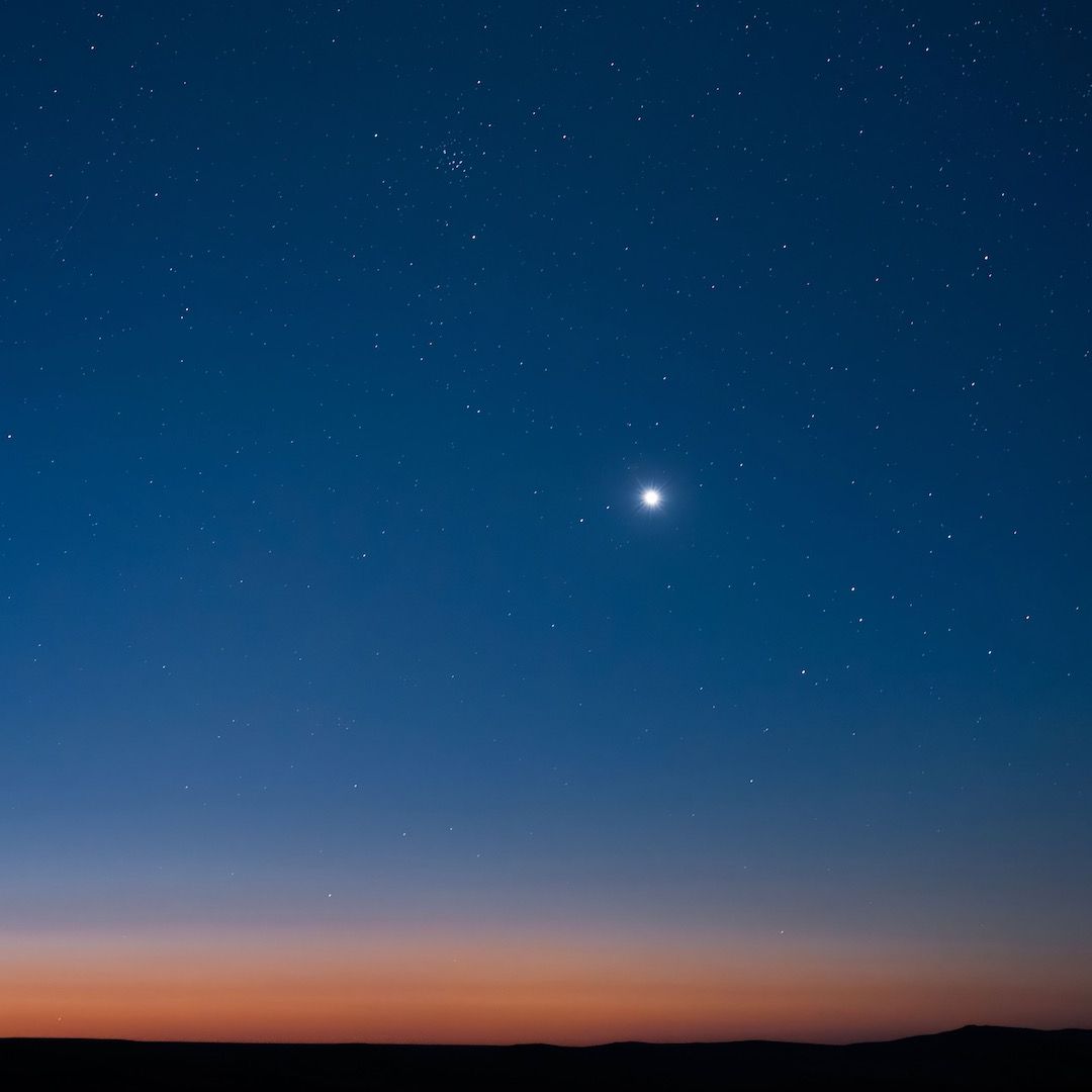 Venus en el cielo de la tarde