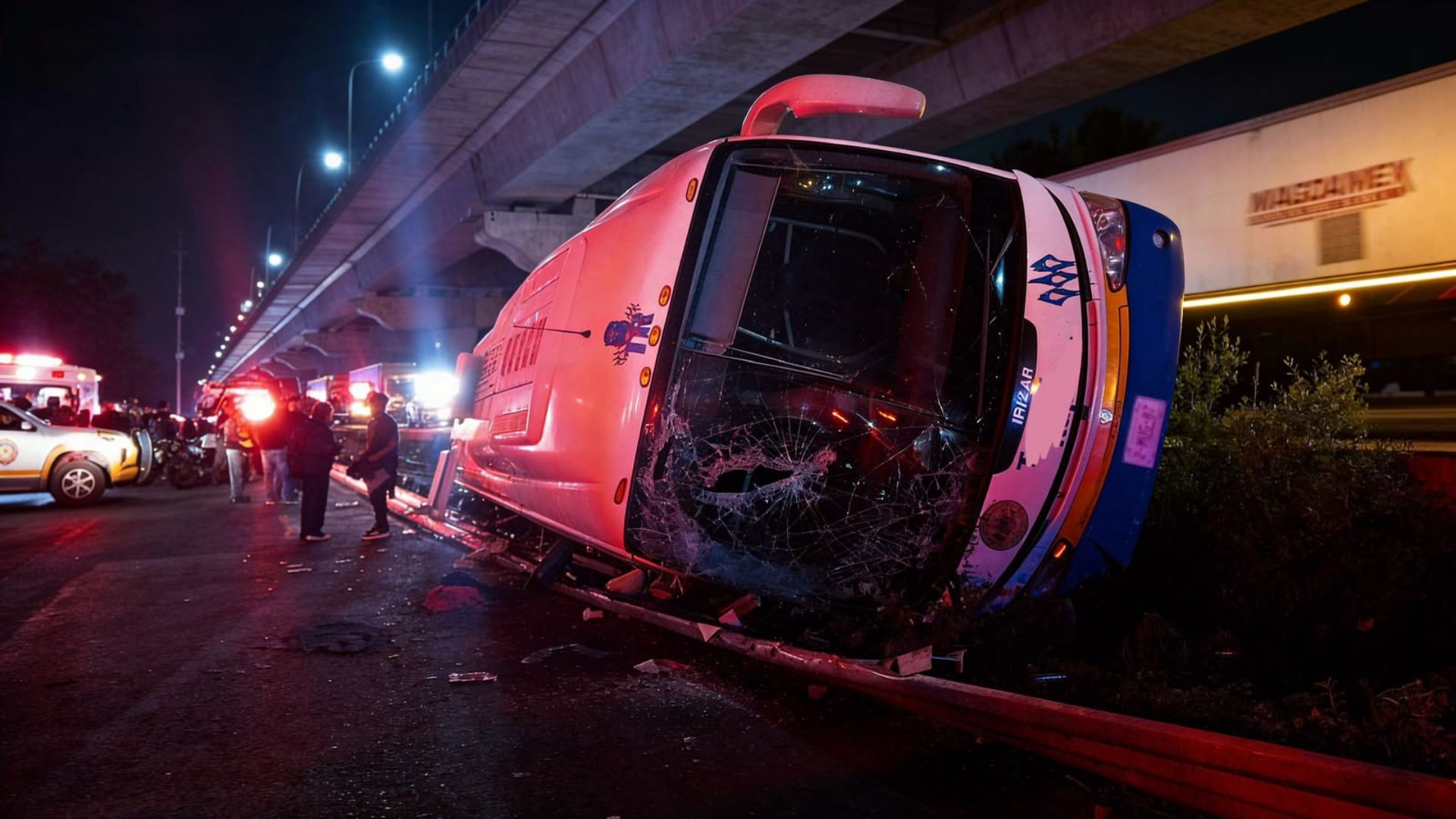 Accidente Volcadura Autobús 43 Estudiantes Lesionados Autopista México Puebla