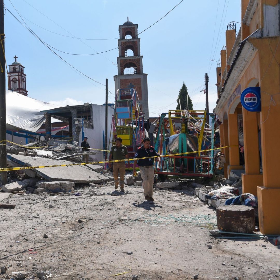 Recorridos en la zona donde se registró la fuerte explosión que sacudió Santa María Canchesdá
