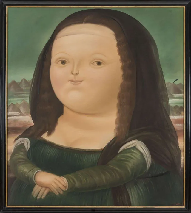 Pintura Monalisa de Fernando Botero